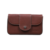 Pochette téléphone Antares Melrose grand format Noisette Marron