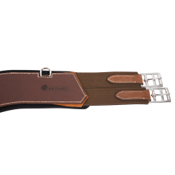 Sangle bavette Signature by Antares longue Tabac Marron