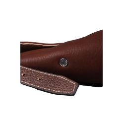 Sac bandoulière Antares en cuir Milano Noisette Marron