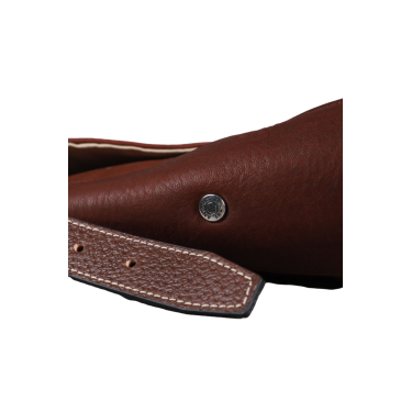 Schoudertas Antares van Milano-leer Hazelnoot Bruin
