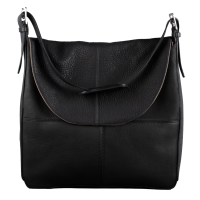 Sac bandoulière Antares en cuir Milano Noir