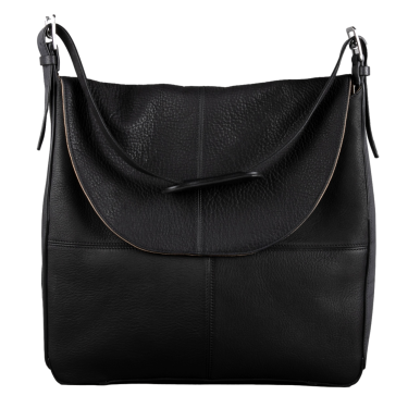Sac bandoulière Antares en cuir Milano Noir