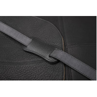 Sac bandoulière Antares en cuir Milano Noir