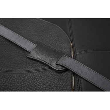 Schoudertas Antares van Milano-leer Zwart