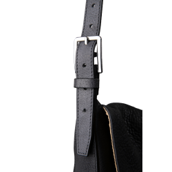 Sac bandoulière Antares en cuir Milano Noir