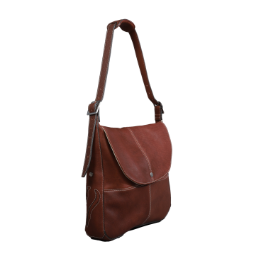 Antares Milano tas klein formaat Hazelnoot Bruin