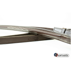 Gevlochten teugels Signature by Antares 16 mm Bruin