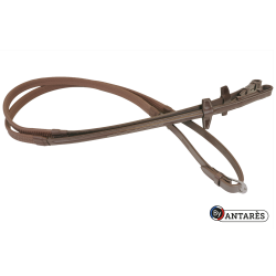 Rênes Signature by Antares caoutchouc 16 mm Marron