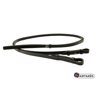 Rênes Signature by Antares dressage Soft Grip 7 arrêtoirs Noir