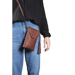 Verticale pochette Antares Lissabon Hazelnoot Bruin