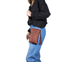 Verticale pochette Antares Lissabon Hazelnoot Bruin
