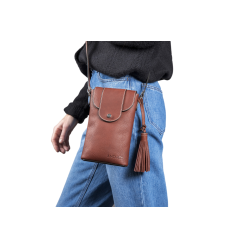 Pochette verticale Antares Lisbonne Noisette Marron