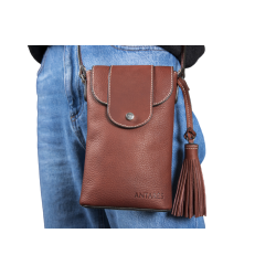 Pochette verticale Antares Lisbonne Noisette Marron