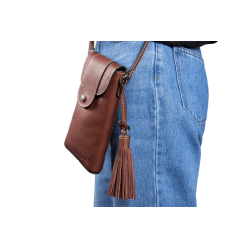 Verticale pochette Antares Lissabon Hazelnoot Bruin