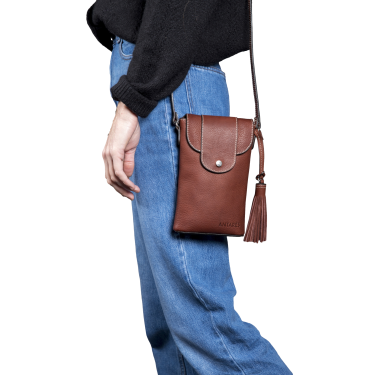 Verticale pochette Antares Lissabon Hazelnoot Bruin