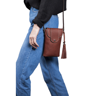 Verticale pochette Antares Lissabon Hazelnoot Bruin