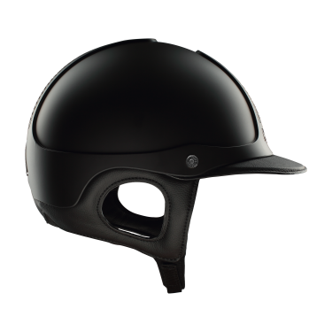 Antares Precision Galaxy helm met standaard klep Zwart / zwart / chroom / zwart
