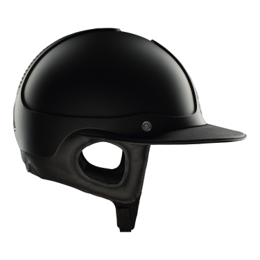 Antares Precision Galaxy-helm met Eclipse-zonneklep Zwart / zwart / chroom / zwart