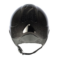 Antares Precision Carbon helm met standaard klep Zwart / zwart / chroom / zwart
