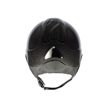 Antares Precision Carbon helm met standaard klep Zwart / zwart / chroom / zwart