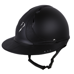 Casque Antares Origin Référence visière Eclipse Swarovski Noir / cuir noir Casque Antares Origin Référence visière Eclipse Swarovski Noir / cuir noir