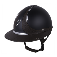 Antares Origin-helm Referentie Eclipse Swarovski-zonneklep Zwart / zwart leer