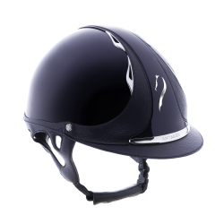 Antares Origin Premium helm met standaard klep Blauw lakleder