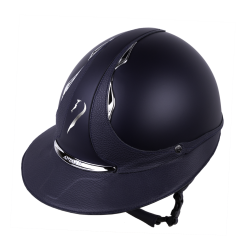 Antares Origin Galaxy-helm met Eclipse-klep Blauw / blauw leer Antares Origin Galaxy-helm met Eclipse-klep Blauw / blauw leer