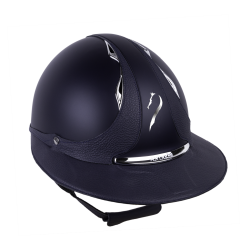 Antares Origin Galaxy-helm met Eclipse-klep Blauw / blauw leer Antares Origin Galaxy-helm met Eclipse-klep Blauw / blauw leer