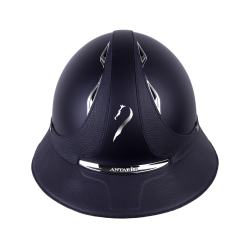 Antares Origin Galaxy-helm met Eclipse-klep Blauw / blauw leer Antares Origin Galaxy-helm met Eclipse-klep Blauw / blauw leer