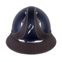 Antares Origin Galaxy-helm met Eclipse-klep Blauw / blauw leer