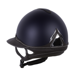 Antares Origin Galaxy-helm met Eclipse-klep Blauw / bruin leer