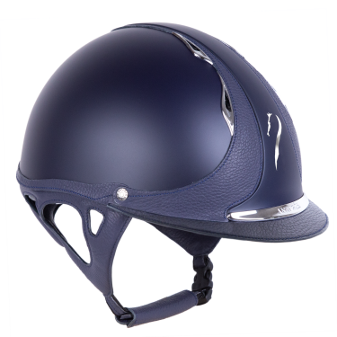 Casque Antares Origin Galaxy visière standard Bleu / cuir bleu