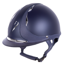 Casque Antares Origin Galaxy visière standard Bleu / cuir bleu