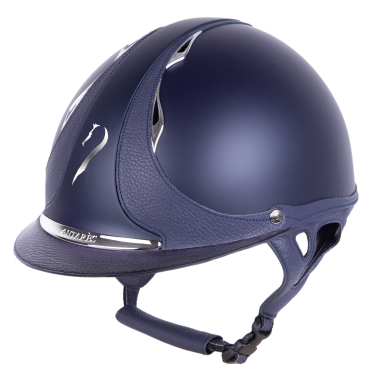Casque Antares Origin Galaxy visière standard Bleu / cuir bleu