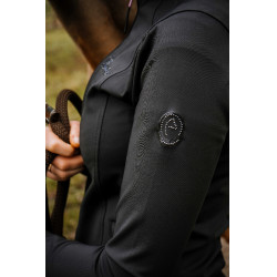 Gilet Je t'aime Equithème Ilona femme Noir
