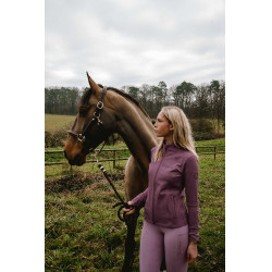 Gilet Je t'aime Equithème Ilona femme Lilas Violet