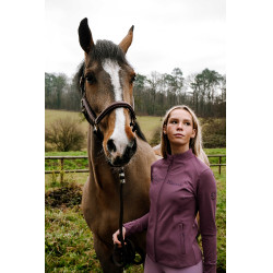 Gilet Je t'aime Equithème Ilona femme Lilas Violet