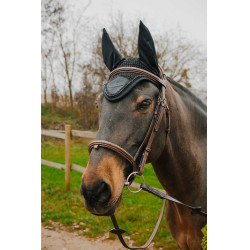 Vliegendeken-oornetje Equithème Pearl Marine Marineblauw