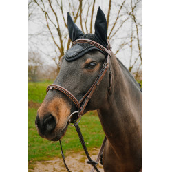 Vliegendeken-oornetje Equithème Pearl Marine Marineblauw