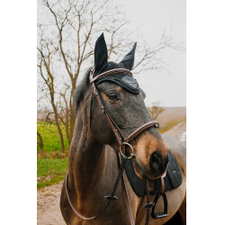 Bonnet chasse-mouches Equithème Pearl Marine Bleu marine