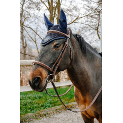 Vliegendeken-oornetje Equithème Pearl Marine Marineblauw