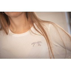 Polo Techty Honey lange mouwen Pénélope Ecru Wit