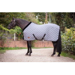 Couverture d'écurie Diagonal Paddock Sports Gris
