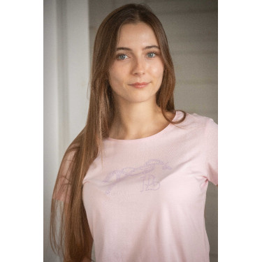 T-shirt Pénélope Iconic Strass Rose