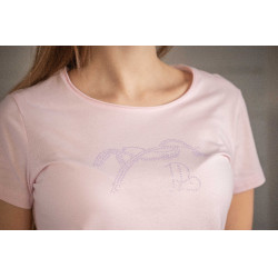 T-shirt Pénélope Iconic Strass Rose