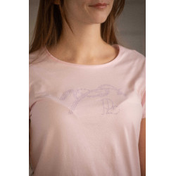 T-shirt Pénélope Iconic Strass Rose