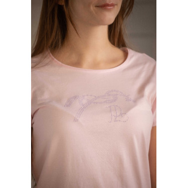 T-shirt Pénélope Iconic Strass Rose