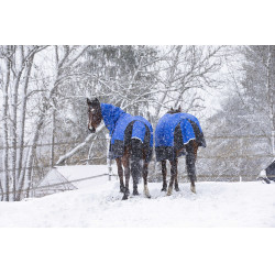 Couverture Equithème Tyrex Aisance 1200D High Neck Bleu roi