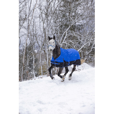 Couverture Equithème Tyrex Aisance 1200D High Neck Bleu roi